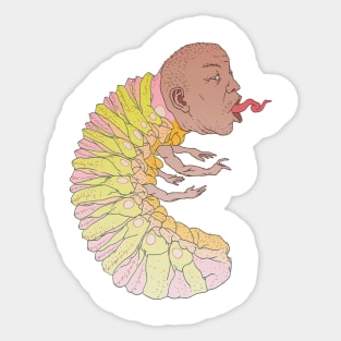 Larva Head Sticker